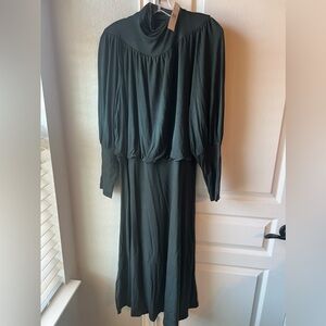 Green Ann Taylor Turtleneck Dress